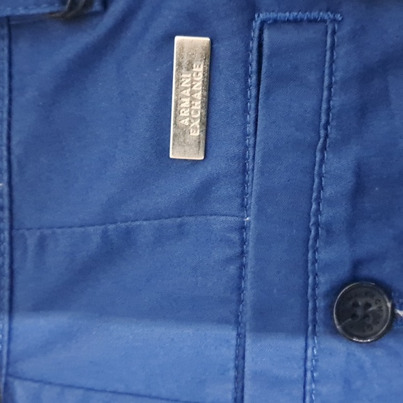 Armani Exchange Men's Solid Stretch Twill Short - Picture 8 of 8